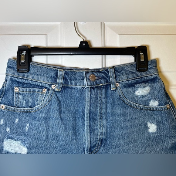 Triarchy Woman’s Denim Shorts Size 22 Waist Distressed Cut Offs NEW Hot Pants - Picture 2 of 9